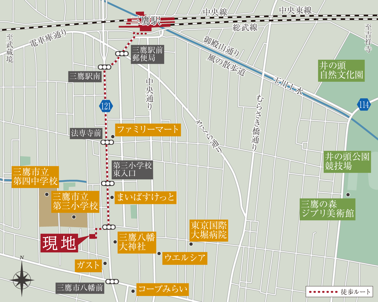 現地案内図