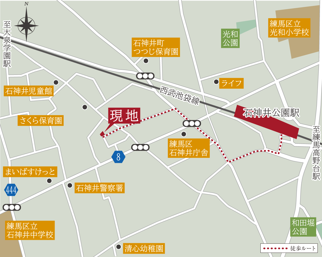 現地案内図