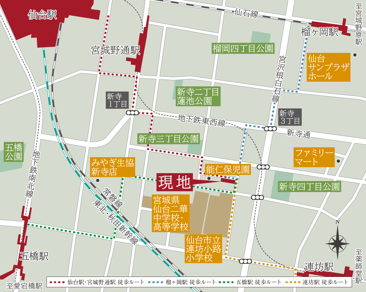 現地案内図