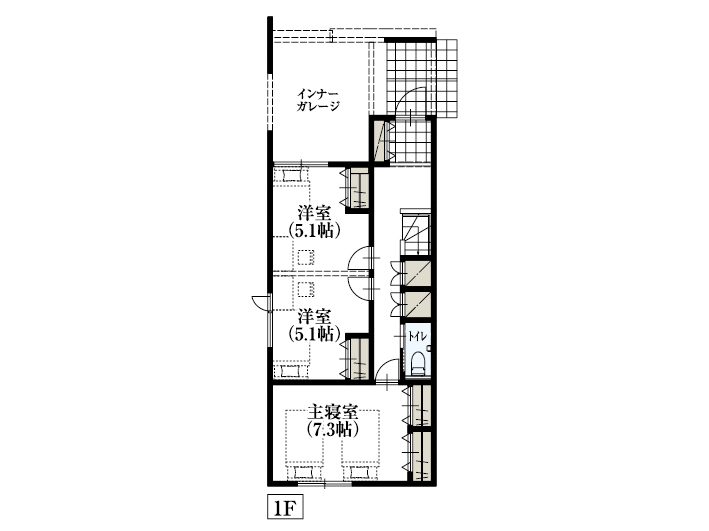 仙台市一本杉_間取り&配置図_最終ol_1F
