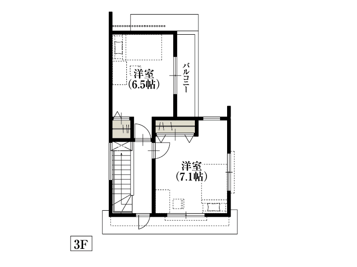 仙台市新寺3_間取り&配置図_最終ol_3F