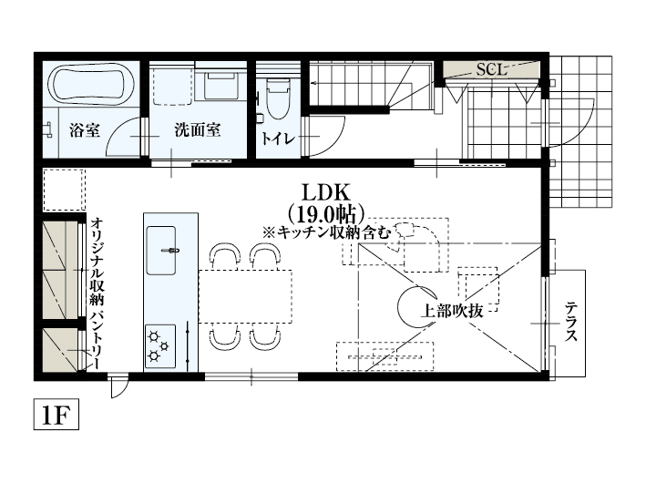 杉並区下井草2_No3_間取り&配置図_最終ol_1F
