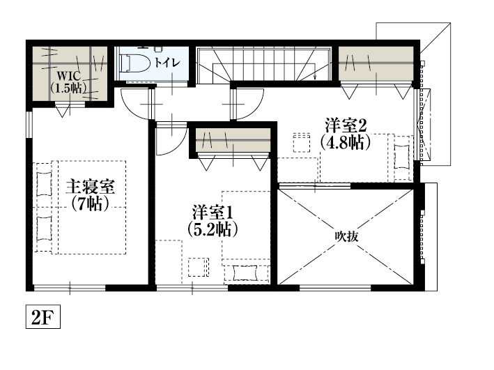 杉並区下井草2_No3_間取り&配置図_最終ol_2F