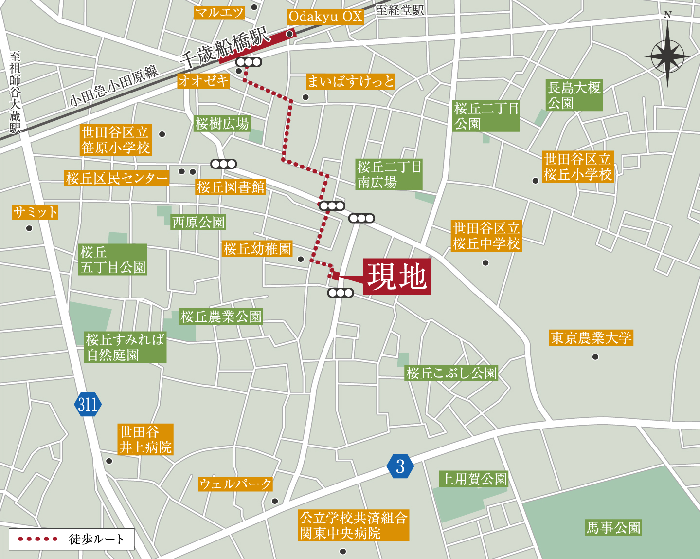 現地案内図