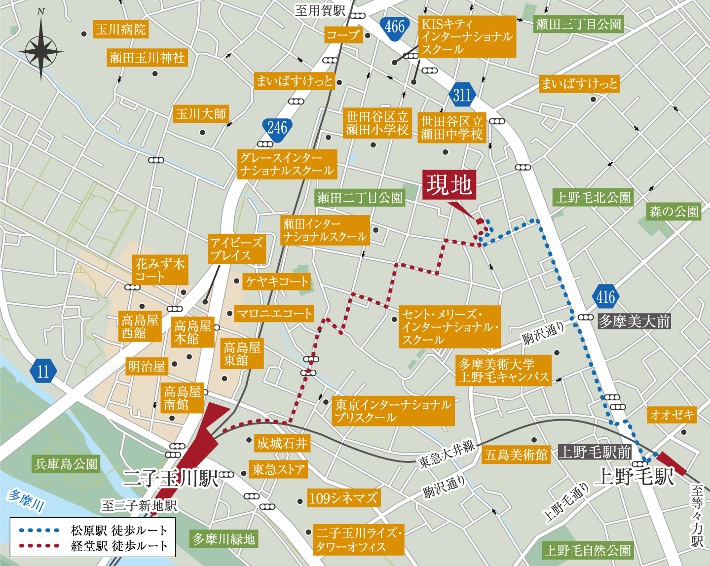 現地案内図