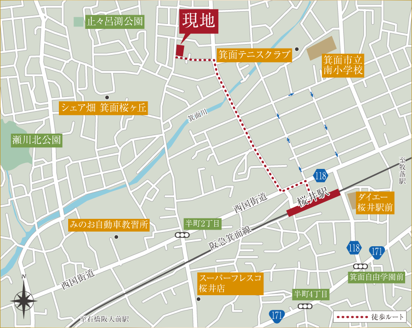 現地案内図