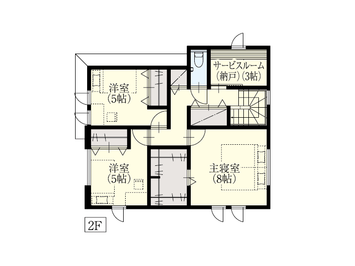 世田谷区成城7_間取り&配置図_最終ol_2F