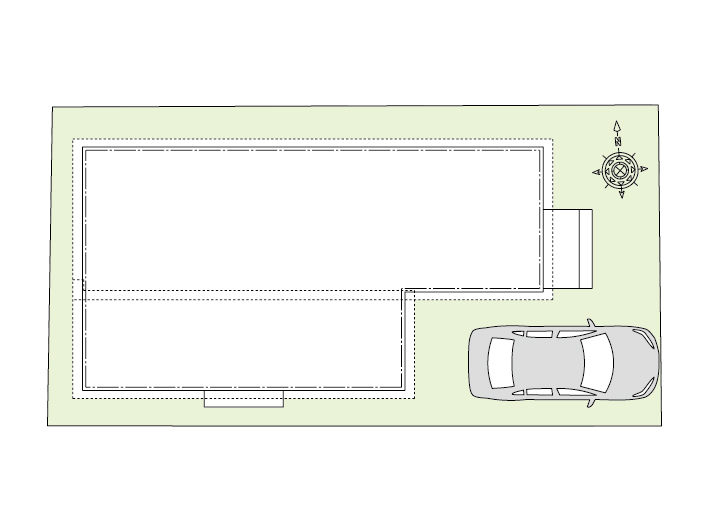 世田谷区砧三丁目_No2_間取り&配置図_最終ol_配置図