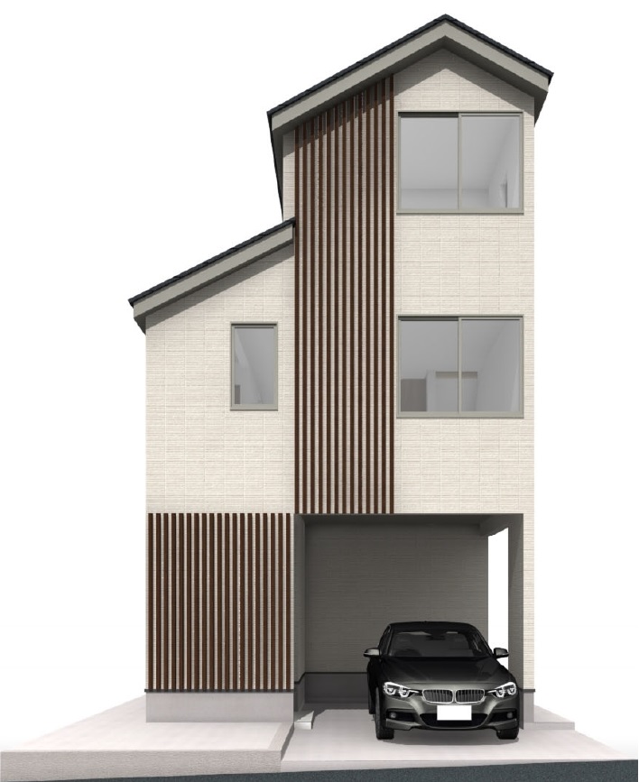 世田谷区砧二丁目_外観参考パース