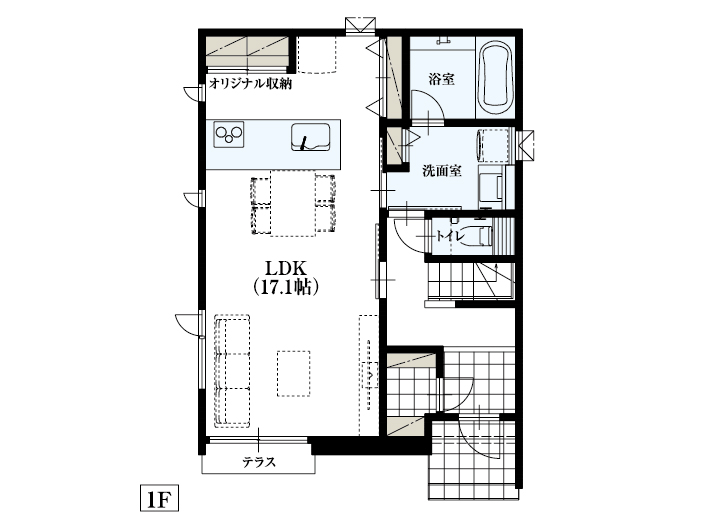仙台市富沢2_間取り&配置図_最終ol_1F