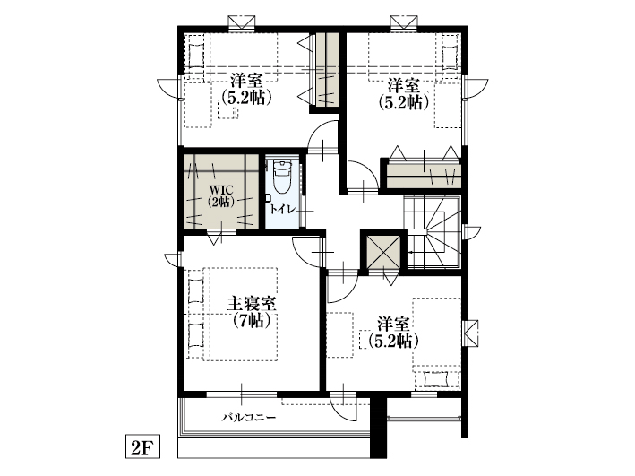 仙台市富沢2_間取り&配置図_最終ol_2F