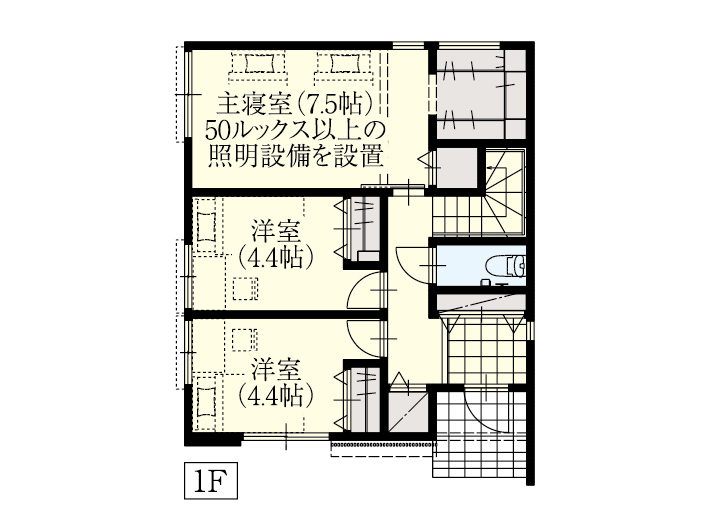 杉並区西荻北5_間取り&配置図ol_1F