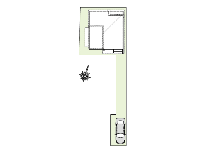 杉並区西荻北5_間取り&配置図ol_配置図