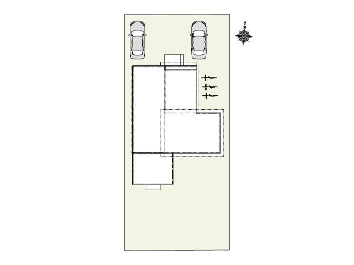 目黒区洗足2_間取り&配置図_最終ol_配置図