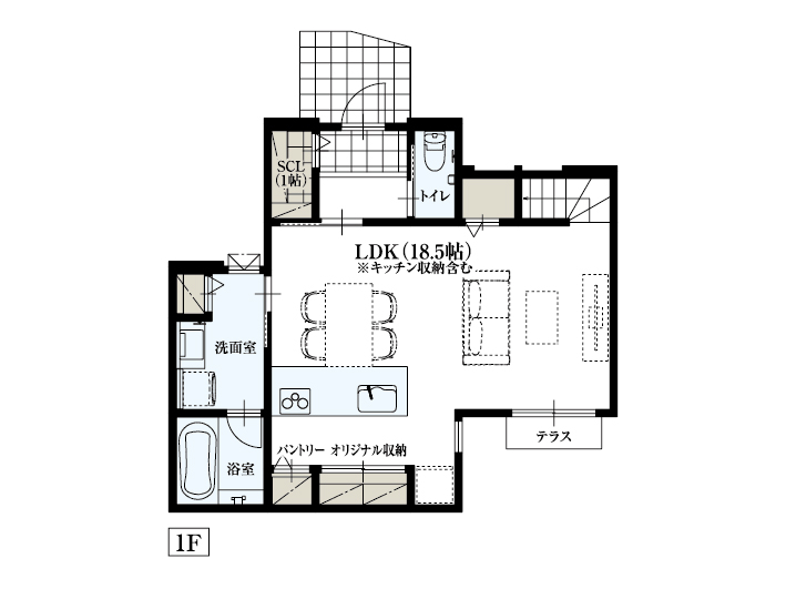 杉並区下井草2_No1_間取り&配置図_最終ol_1F