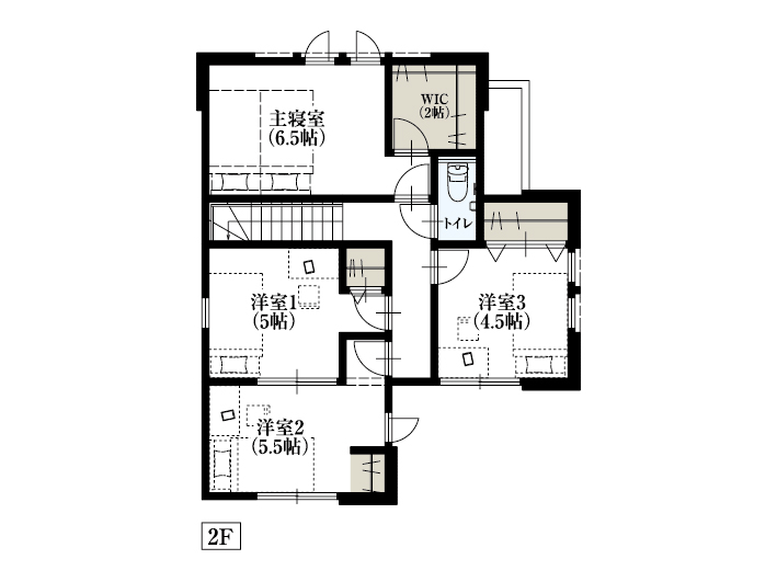 杉並区下井草2_No2_間取り&配置図_最終ol_2F
