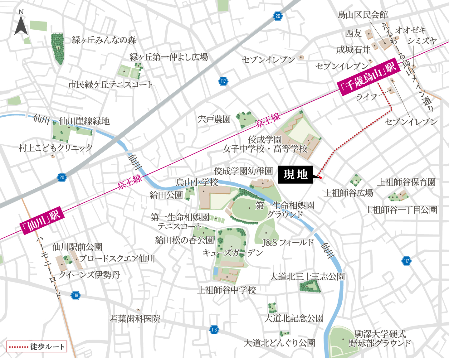 現地案内図