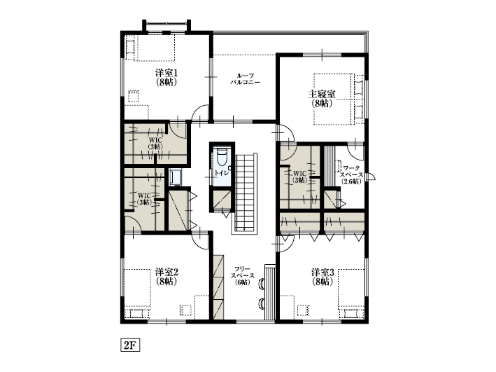 世田谷区成城5_No1_間取り&配置図_最終ol_2F