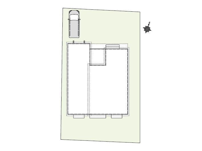 世田谷区成城5_No1_間取り&配置図_最終ol_配置図