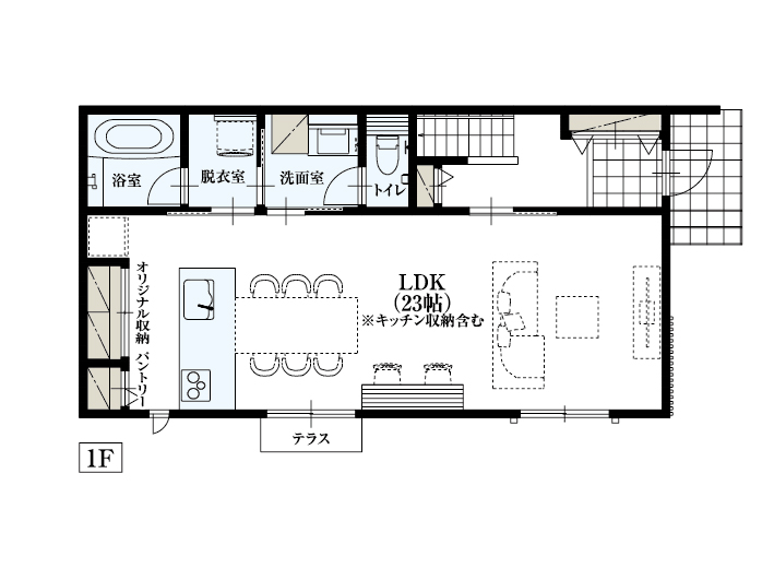 世田谷区桜丘1_No1_間取り&配置図_最終ol_1F