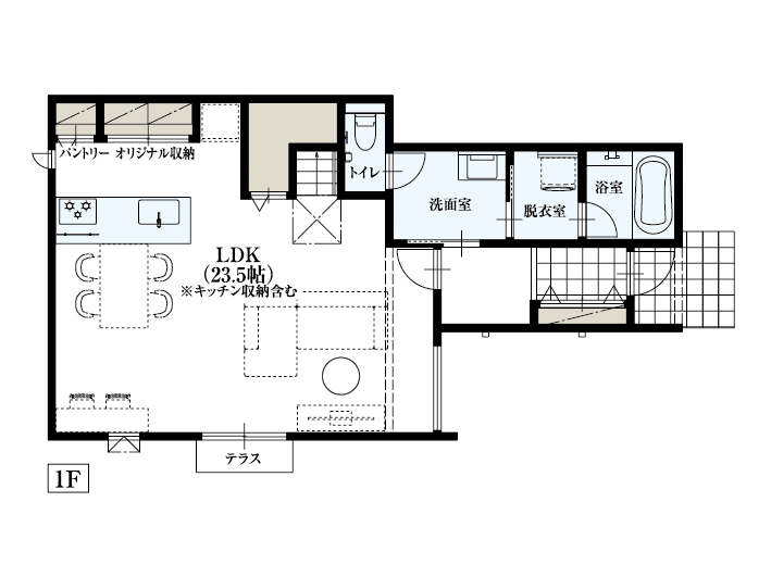 世田谷区桜丘1_No4_間取り&配置図_最終ol_1F