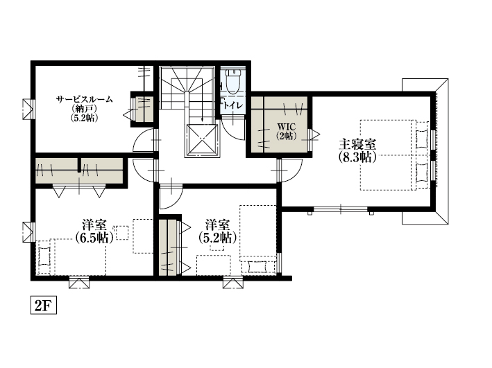 世田谷区桜丘1_No4_間取り&配置図_最終ol_2F