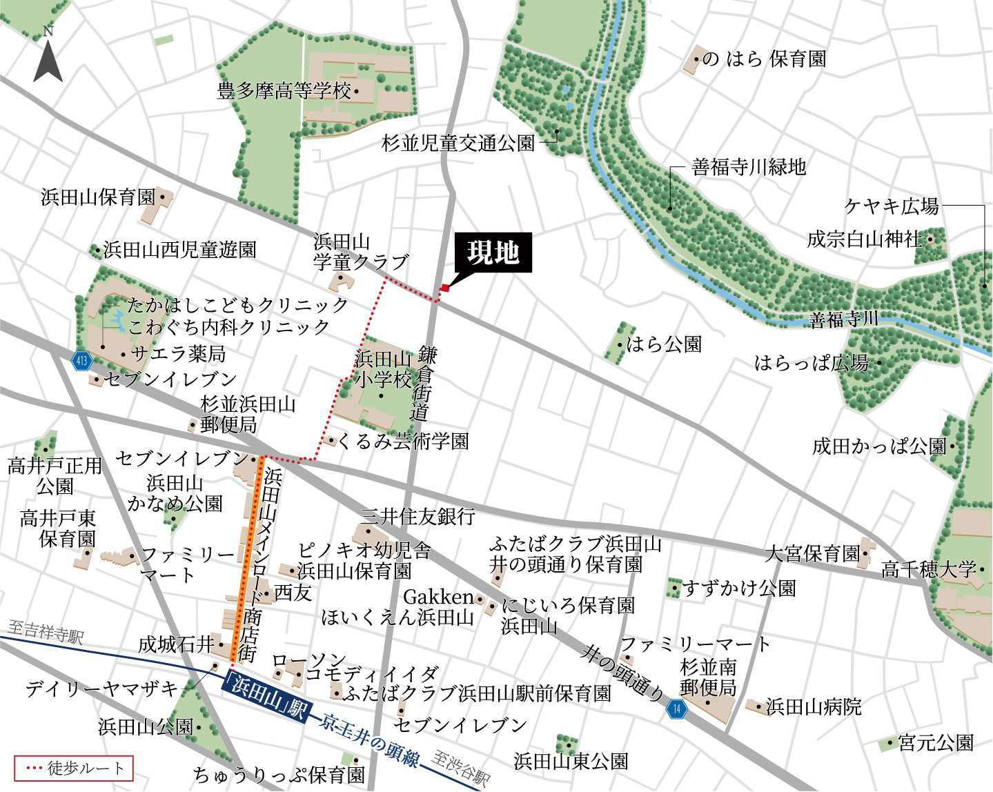 現地案内図