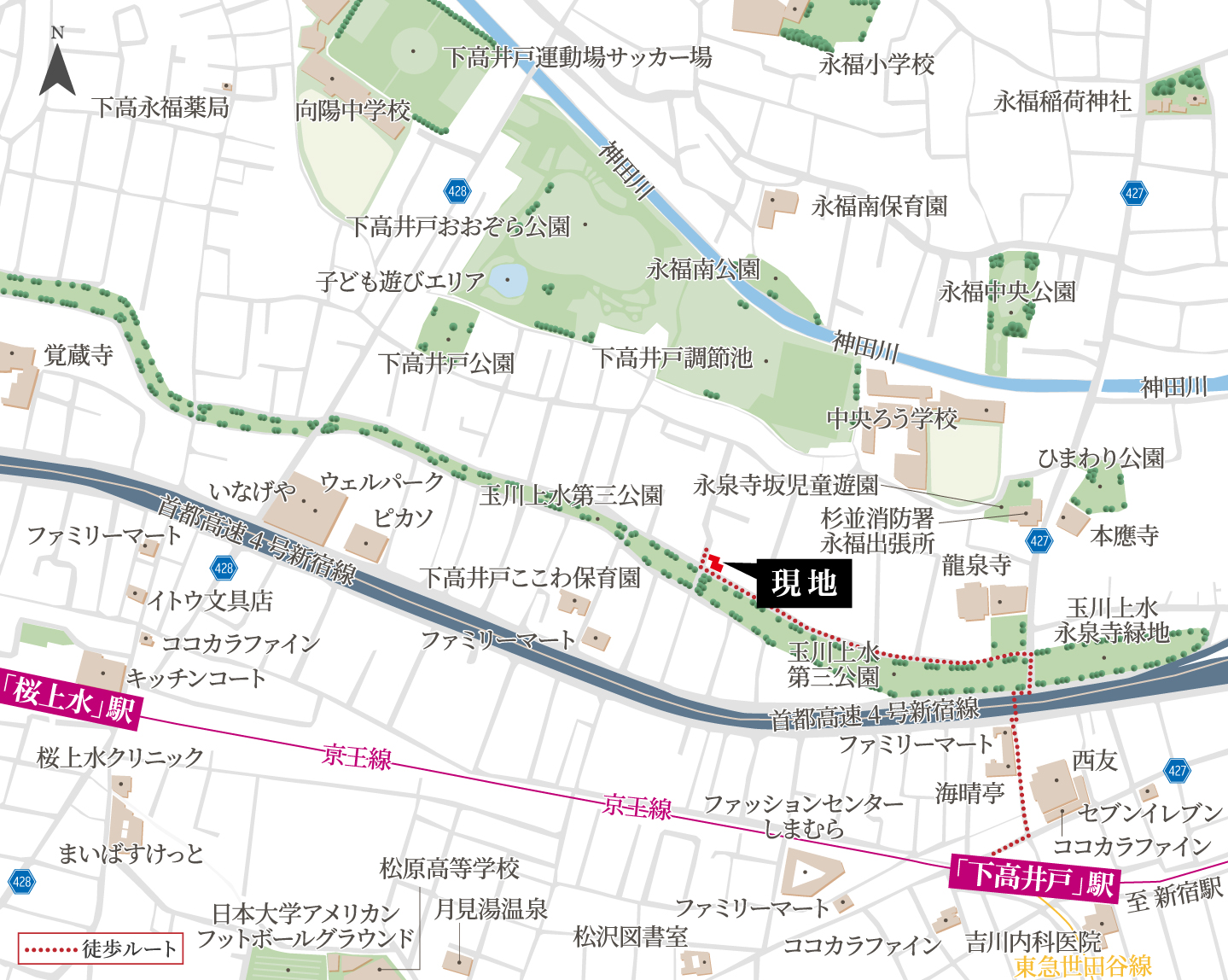 現地案内図