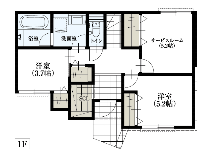 杉並区永福3_No5_間取り&配置図_最終ol_1F