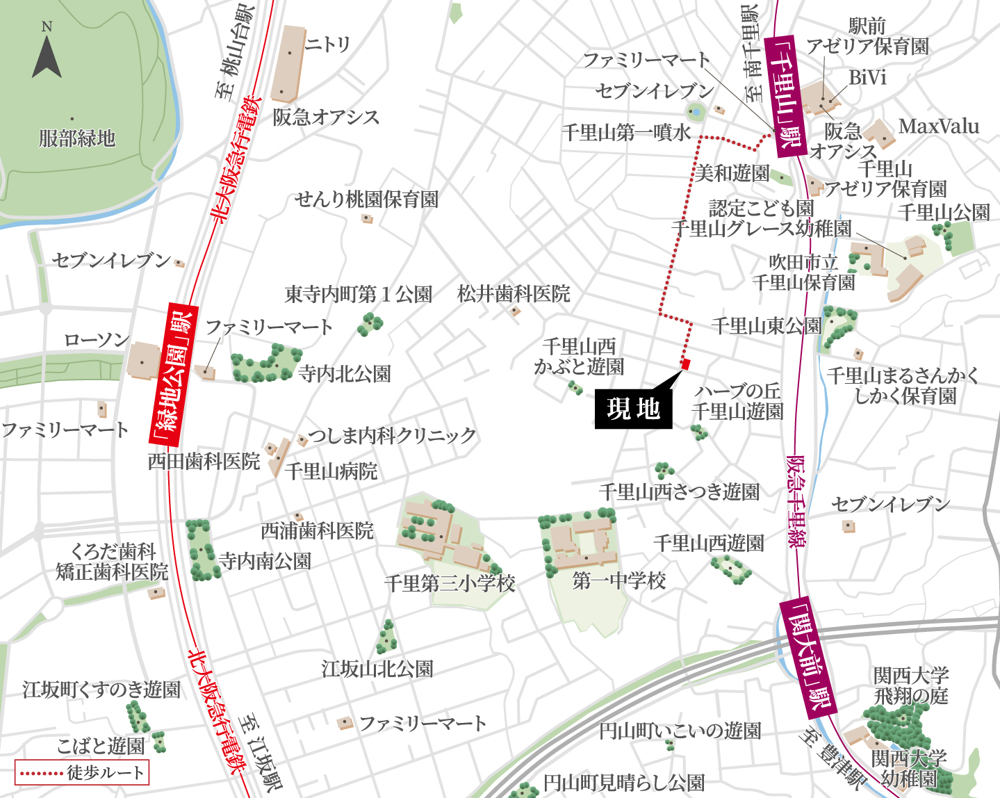 現地案内図