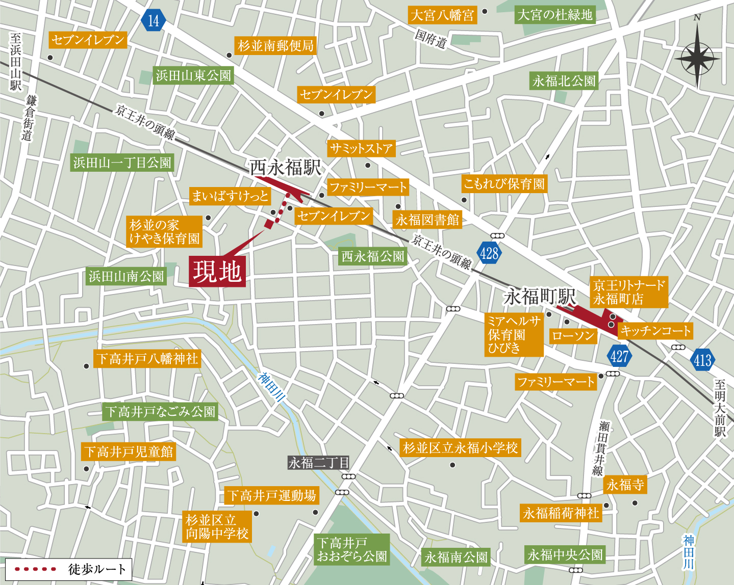 現地案内図